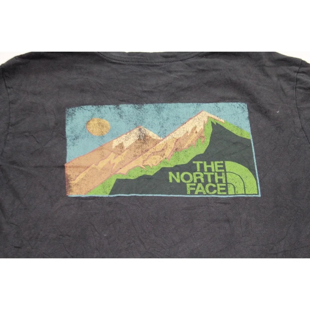 The North Face T-Shirt Mens Large Gray Crew Neck Short Sleeve